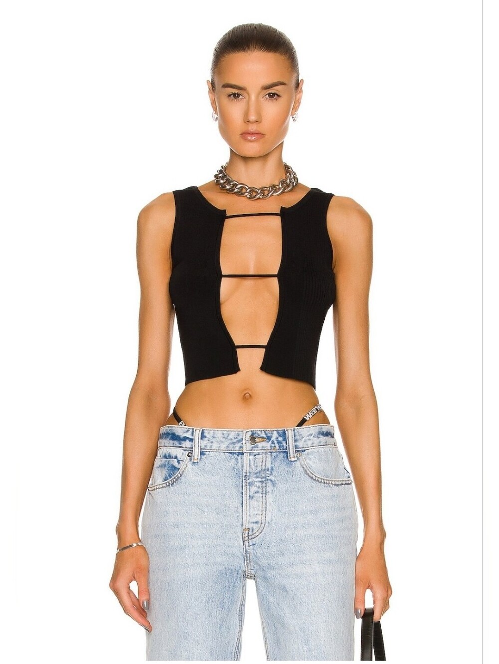 Christopher Esber Lattice Tank Black Large